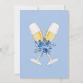 Invitation Quelque chose Fête des mariées florale d'aquarelle (Dos)