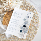 Invitation Quelque chose Fête des mariées florale d'aquarelle