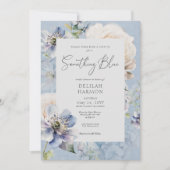 Invitation Quelque chose romantique Fête des mariées florale  (Devant)