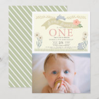 Quelques Bunny Pastel Jaune Photo 1er Anniversaire