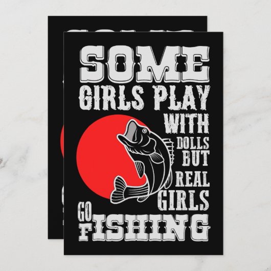 Invitation Quelques Filles Jouent Avec Poupées Real Fille All (Devant / Derrière)