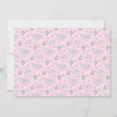 Invitation Quelques filles lapins photo d'anniversaire (Dos)