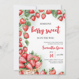 Invitation Quelqu'un Berry Sweet Baby shower