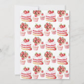 Invitation Quelqu'un Berry Sweet Baby shower (Dos)