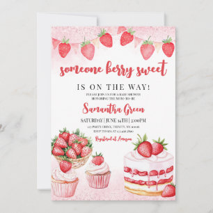 Invitation Quelqu'un Berry Sweet Baby shower