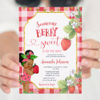 Quelqu'un Berry Sweet Strawberry Girl Baby shower