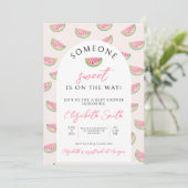 Invitation Quelqu'un de Sweet est en chemin, Baby shower, (Debout devant)