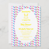 Invitation Quelqu'Un Est En Train De Repérer Le Baby shower D (Devant)