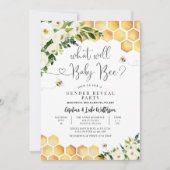 Invitation Qu'est-ce que Baby Bee Genre Revela Party (Devant)