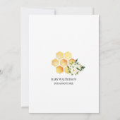 Invitation Qu'est-ce que Baby Bee Genre Revela Party (Dos)