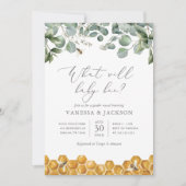 Invitation Qu'est-ce que Baby Bee Genre Revela Party (Devant)