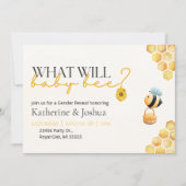 Invitation Qu'est-ce que Baby Bee Genre Révéler l'invitation  (Devant)