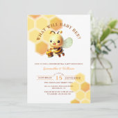Invitation Qu'est-ce que Baby Bee Honey Bee Genre Révéler (Debout devant)