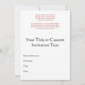 Invitation  Qu'est-ce que ça peut être ? (Dos)