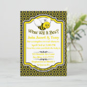 Invitation Qu'est-ce que ce sera Couples Baby shower Invitati (Debout devant)