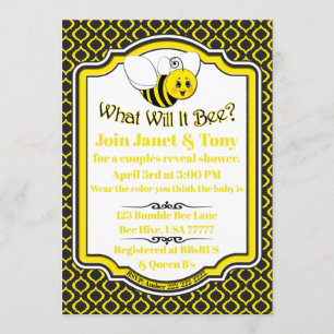 Invitation Qu'est-ce que ce sera Couples Baby shower Invitati