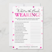 Invitation Qu'est-ce que la mariée porte le jeu | Magenta Con (Devant)