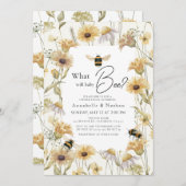Invitation Qu'est-ce que le bébé Bee Chamomile Révélation de (Devant / Derrière)