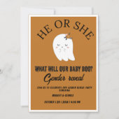 Invitation Qu'est-ce que notre bébé fantôme bogue genre révél (Devant)