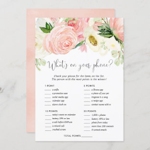 Invitation Qu'est-ce que sur votre téléphone nuptiale douche 