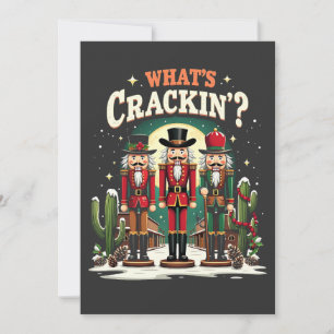 Invitation Qu'est-ce qui craque Casse-Noisette Cactus de Noël