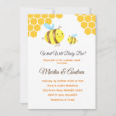 Invitation Qu'est-ce qui fera de la fête des abeilles (Devant)