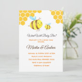 Invitation Qu'est-ce qui fera de la fête des abeilles (Debout devant)