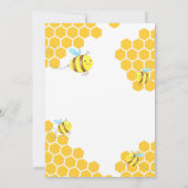 Invitation Qu'est-ce qui fera de la fête des abeilles (Dos)