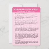 Invitation Question de service bat mitzvah répondre conseil r (Devant)