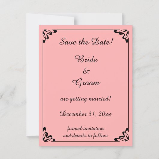 Invitation Question Ringarde Popcorn, Jolie Rappel de Date de (Dos)