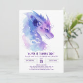 Invitation Quête de dragon pour garçon : Anniversaire (Debout devant)