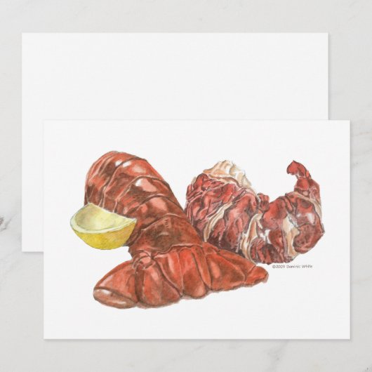 Invitation Queue de homard (Devant / Derrière)