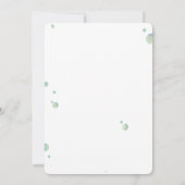 Invitation Queue de sirène pourpre sous la mer Anniversaire (Dos)