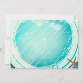 Invitation Queue de sirène sous la mer Douce 16 ans Fête d'an (Dos)