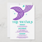 Invitation Queue Pour La Fête De Fin De Semaine De Bacheloret (Dos)