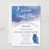 Invitation Qui a besoin de sommeil Night Owl Slepover (Devant)