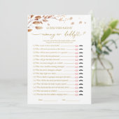 Invitation Qui a dit Jeu de Baby Shower (Debout devant)