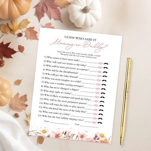 Invitation Qui A Dit Qu'Il Tombe Baby shower Jeu