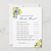 Invitation Qui connaît la mariée le meilleur jeu de douche nu (Devant)