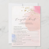 Invitation Qui connaît le couple meilleur jeu de Fête des mar (Devant)