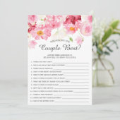 Invitation Qui connaît le couple meilleur jeu de Fête des mar (Debout devant)