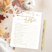 Invitation Qui connaît le Daddy meilleur jeu de Baby shower d