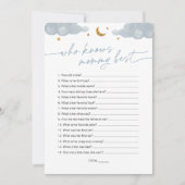 Invitation Qui connaît maman le meilleur Baby shower Twinkle (Devant)