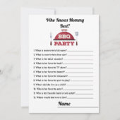 Invitation Qui connaît maman meilleur Baby shower barbecue ca (Devant)