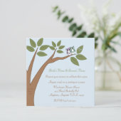 Invitation Qui est en amour Chouette Mariage (Debout devant)