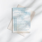 Invitation Qui L'A Dit Maman | Daddy Baby shower Game Card