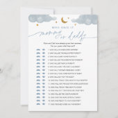 Invitation Qui l'a dit maman ou papa bébé jeu Twinkle Star (Devant)