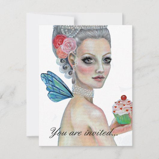 Invitation Qu'ils mangent du gâteau (Devant)