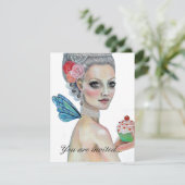 Invitation Qu'ils mangent du gâteau (Debout devant)