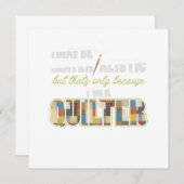 Invitation Quilter Quilt Crafting Machine à coudre Gif (Devant / Derrière)